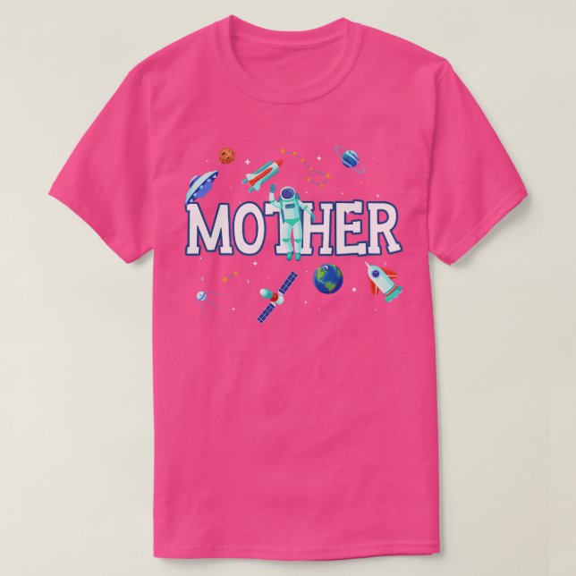 T-shirt Mère Astronaut Famille spatiale correspondant Anni (Design devant)