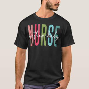T-shirt Mère Bébé Infirmière Amoureux Mère Infirmière Styl