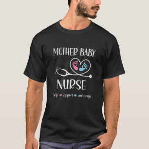 T-shirt Mère Bébé Infirmière Appréciation Postpartum Infir