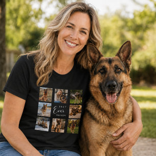 T-shirt Mère Berger Allemand maman GSD photo montage noir