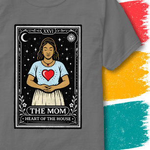 T-shirt Mère Céleste Symbole d'Amour Art de Tarot Vintage