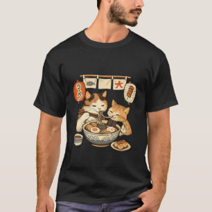 T-shirt Mère Chat & Ramen de Chaton Chemise – Mignon Japon
