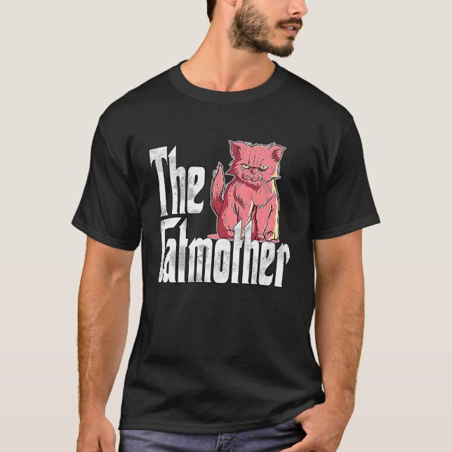 T-shirt Mère Chatte Mère de Chat Mauvaise Mère Chat Chère  (Devant)