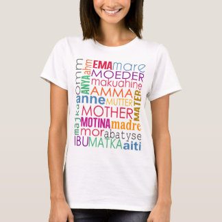 T-shirt Mère colorée dans beaucoup de langues