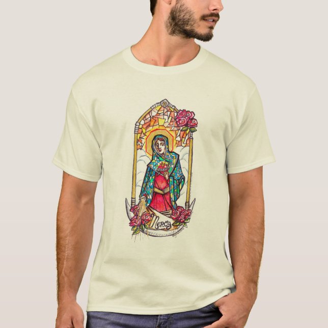 T-shirt Mère compatissante de Vierge Marie (Devant)