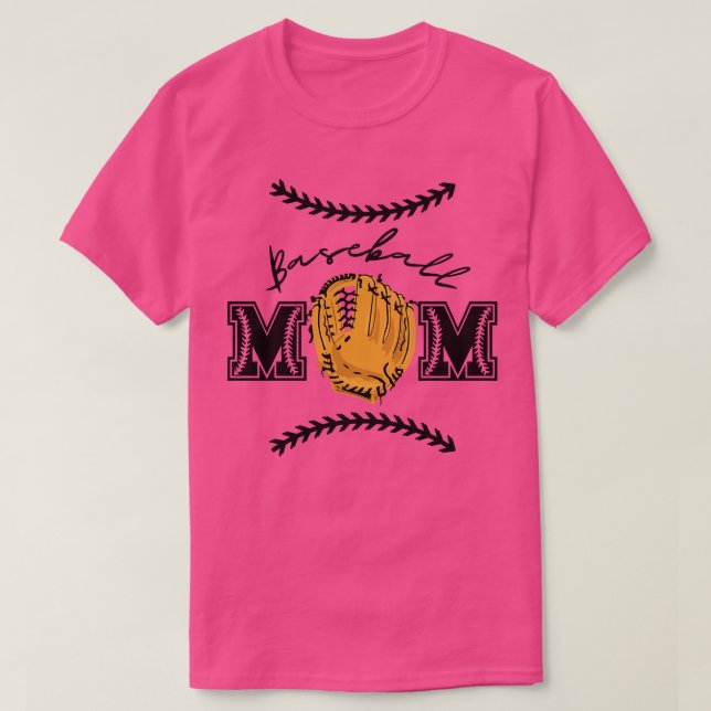 T-shirt Mère de baseball 1 (Design devant)