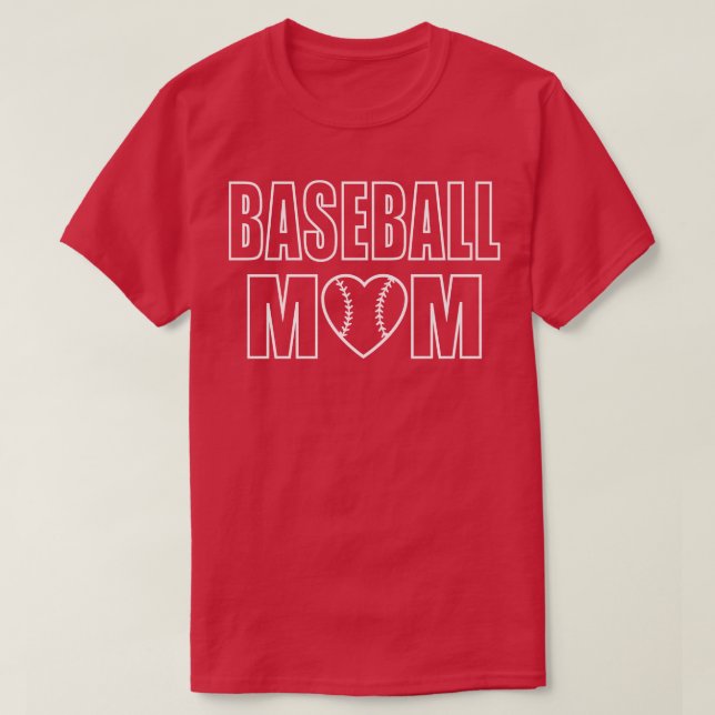 T-shirt Mère de baseball 3 (Design devant)