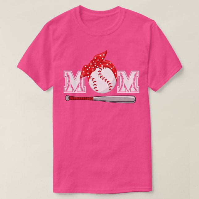 T-shirt Mère de baseball 30 (Design devant)