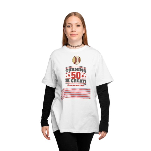 T-shirt Mère de baseball 50e anniversaire (Créateur téléchargé)