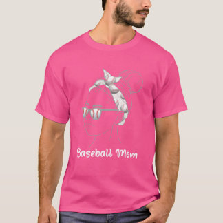 T-shirt Mère de baseball Amoureuse de sport Maman de baseb