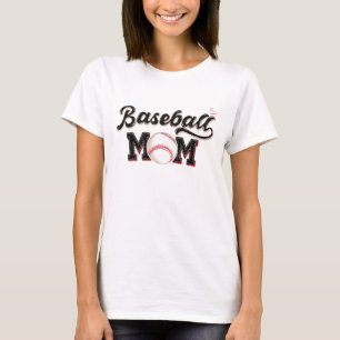 T-shirt Mère de baseball vintage Sports