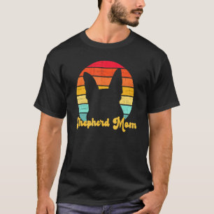 T-shirt Mère de berger allemand rétro pour femmes