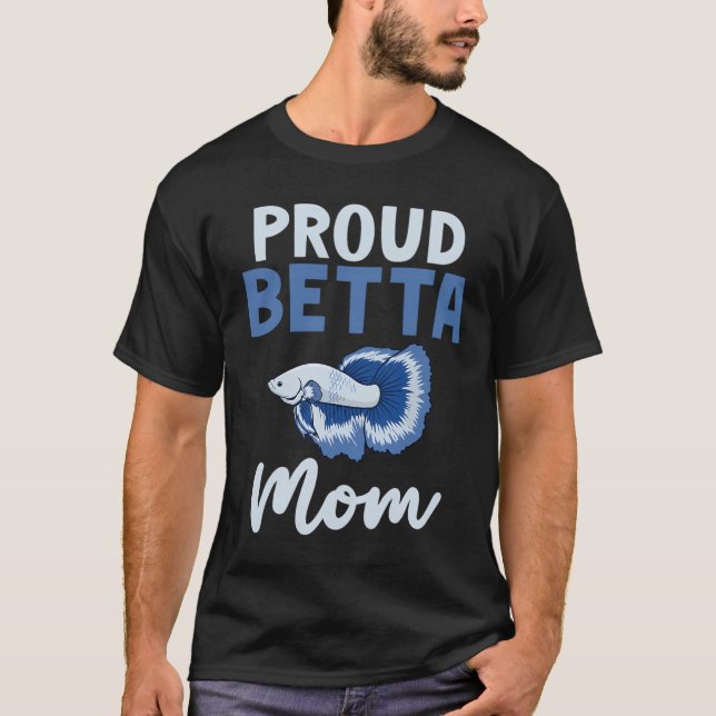 T-shirt Mère de Betta fière - Cadeau pour amateur de Comba (Devant)