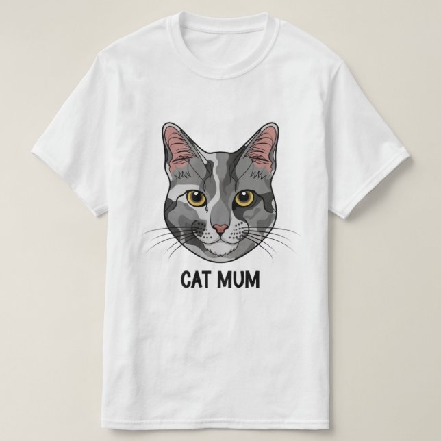 T-shirt mère de chat (Design devant)