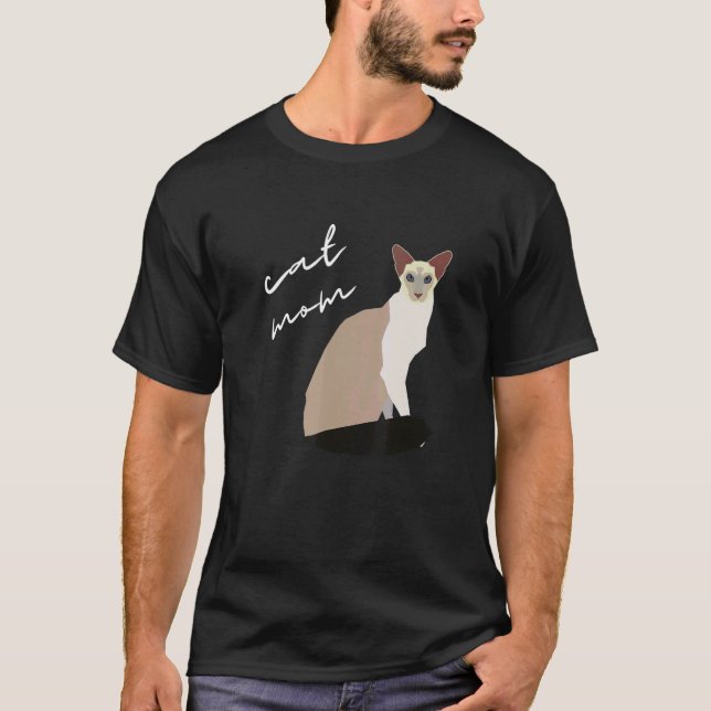 T-shirt Mère de chat balinais pour chat (Devant)