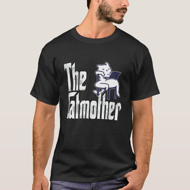 T-shirt Mère de chat Catmère folle paresseuse Mère de chat (Devant)