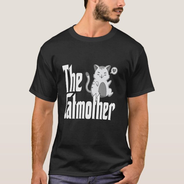 T-shirt Mère de chat drôle Catmère Maman chat mignon Kitty (Devant)