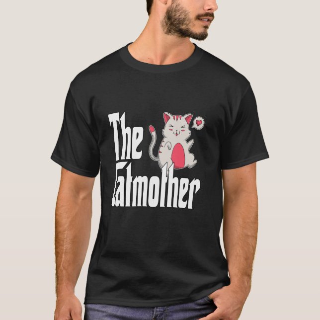 T-shirt Mère de chat drôle Catmère Maman chat mignon Kitty (Devant)