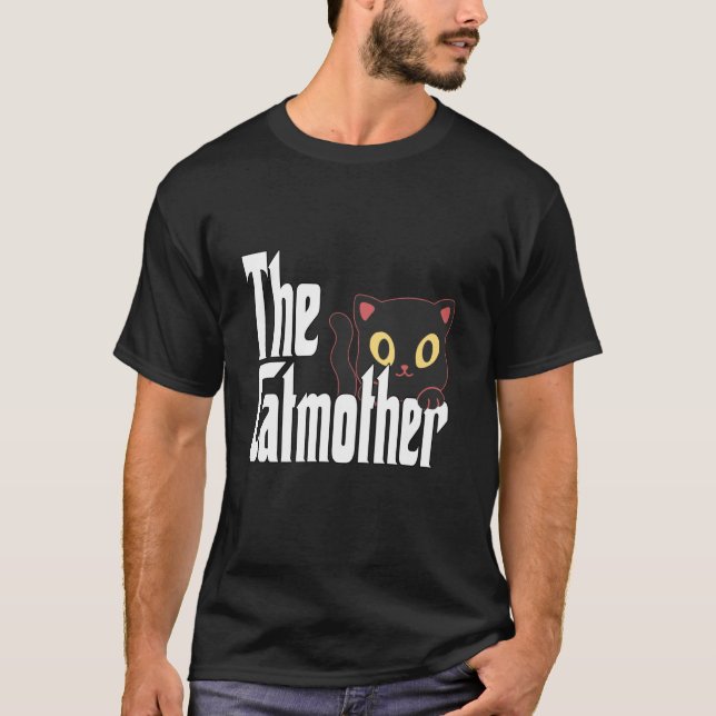 T-shirt Mère de chat drôle Catmère Mère de minou Maman cha (Devant)