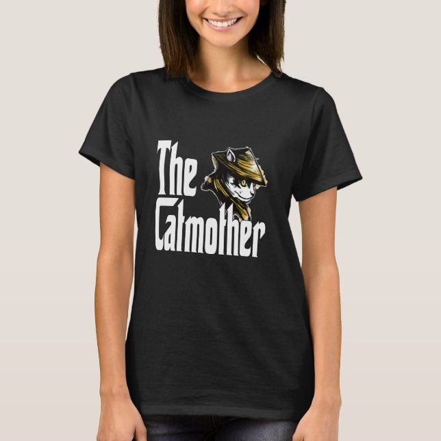 T-shirt Mère de chat drôle Catmother Samouraï Mère de chat (Devant)