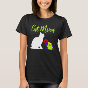 T-shirt Mère de chat fière Autisme Mère Asperger TSA Autis