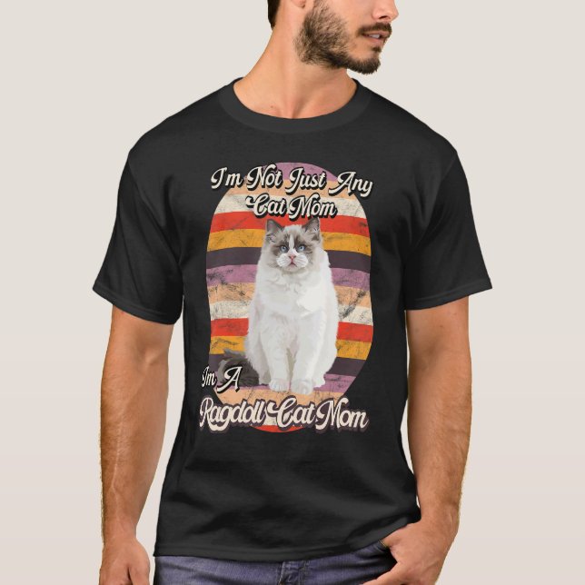 T-shirt Mère de chat Ragdoll Éleveurs de chatons Propriéta (Devant)