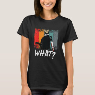 T-shirt Mère de chat rétro pour femmes Quel chat