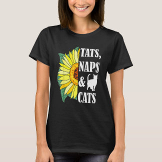 T-shirt Mère de chat Tat Naps & Chats Chatons Tournesol C