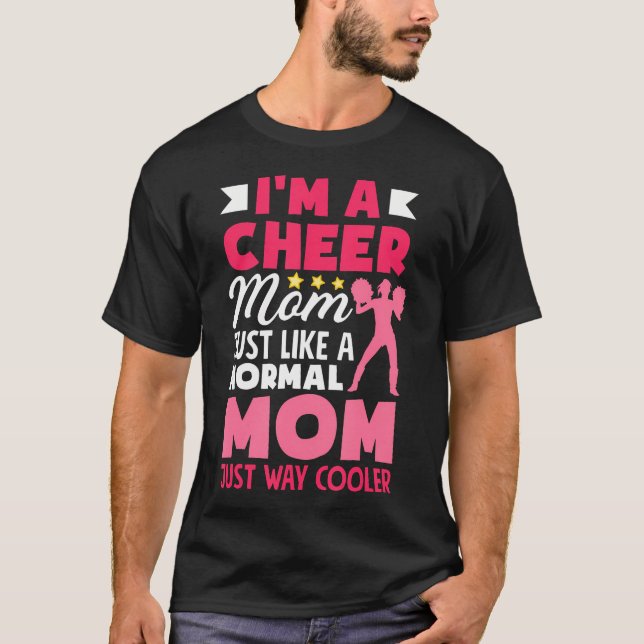 T-shirt Mère de Cheerleading Drôle de Cheer (Devant)