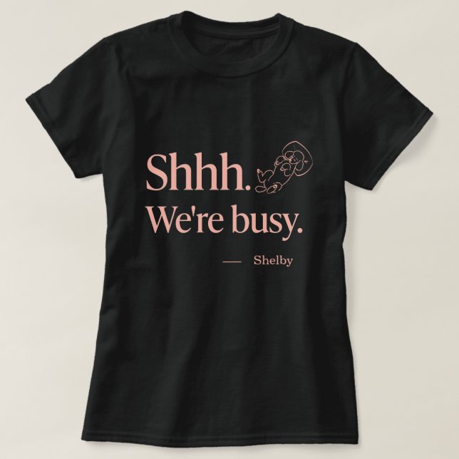 T-shirt Mère de chien caniche drôle endormi Nom personnali (Design devant)