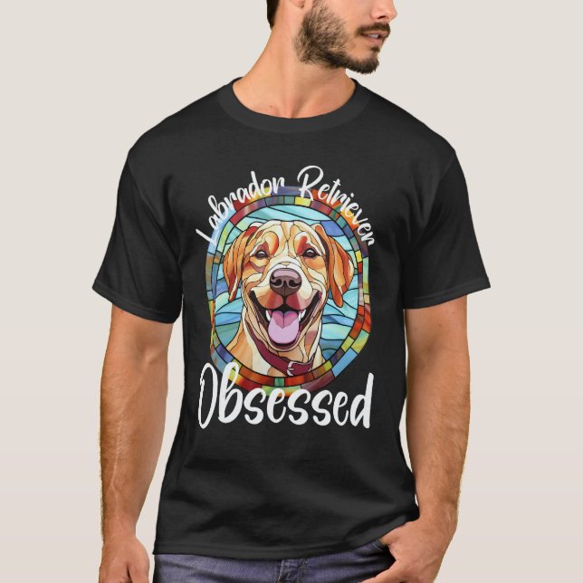 T-shirt Mère de chien obsédée par le Labrador Retriever Co (Devant)