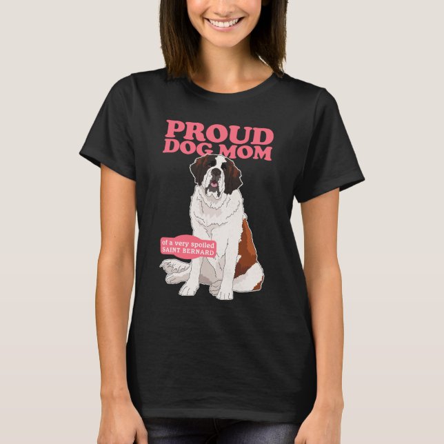 T-shirt Mère de chien Saint-Bernard St. Bernhard (Devant)
