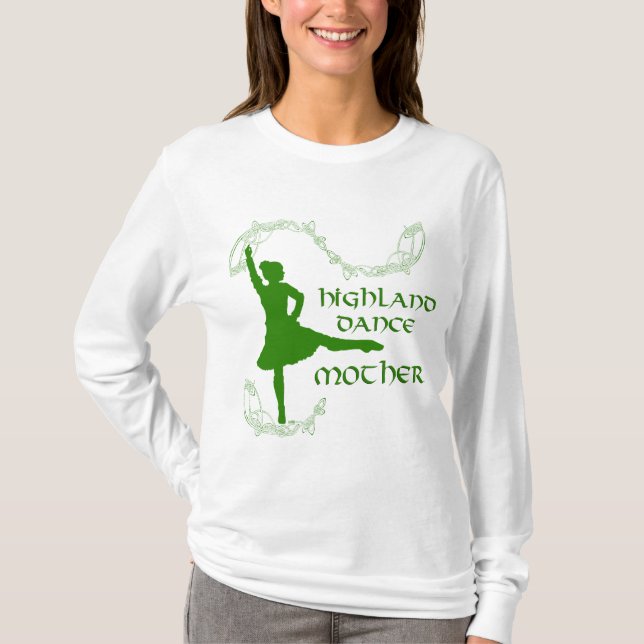 T-shirt Mère de danse des Highlands écossais (Devant)