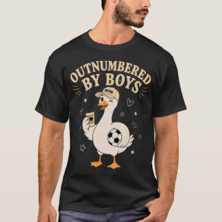 T-shirt Mère de garçon drôle Oie dépassée par les garçons