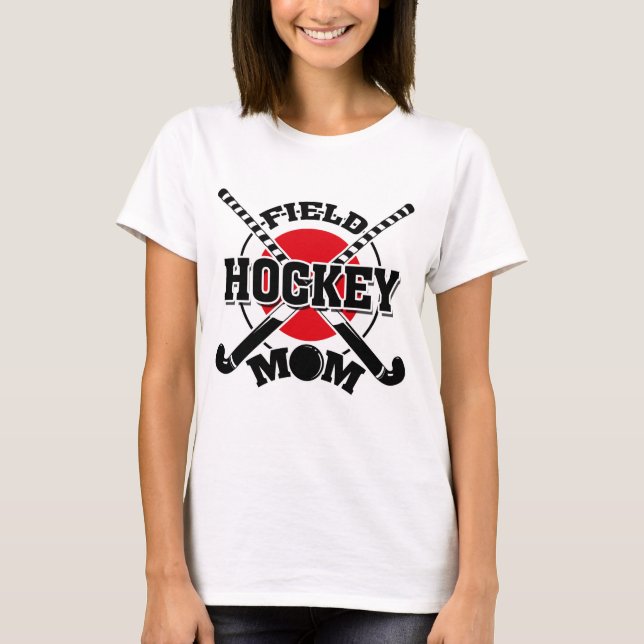 T-shirt Mère de hockey de terrain traversé bâtons de hocke (Devant)