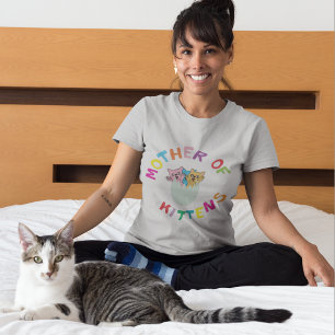 T-shirt Mère de Kittens shirt cadeau amoureux de les chats