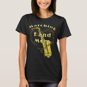 T-shirt Mère de la bande marching saxophone amusante