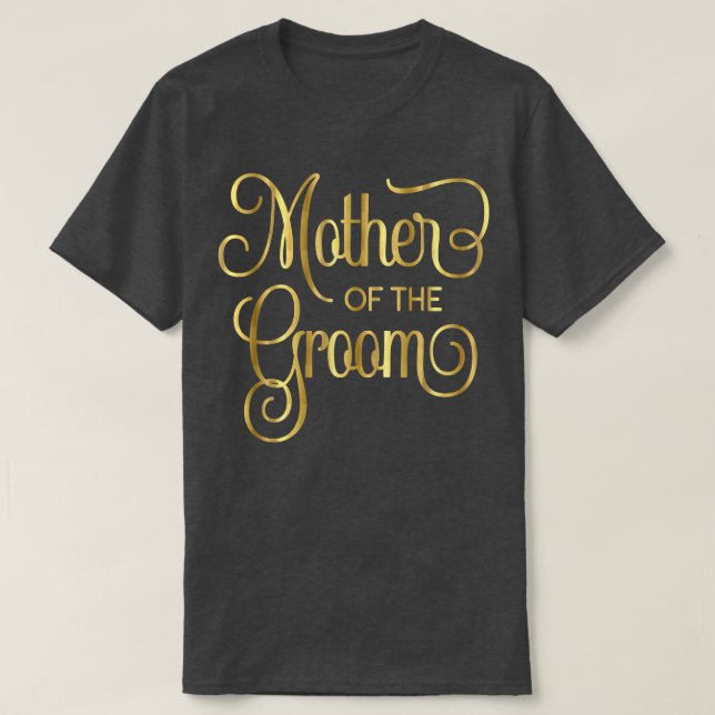T-shirt Mère de la chambre Script Mariage mariée mariée 4 (Design devant)
