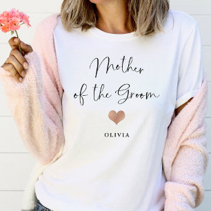 T-shirt Mère de la chambre Script tendance et coeur