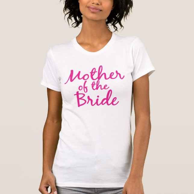 T-shirt Mère de la mariée Cursive Tee femme (Devant)