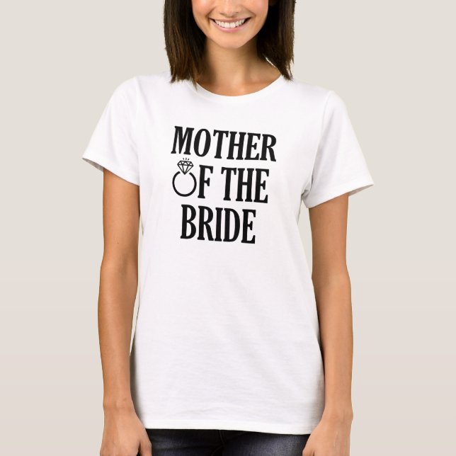 T-shirt Mère de la mariée drôle chemise mariage (Devant)