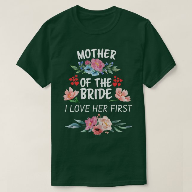 T-shirt Mère de la mariée Femme J'ai aimé son mariage de m (Design devant)