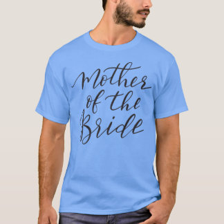 T-shirt Mère de la mariée  Lett noir 