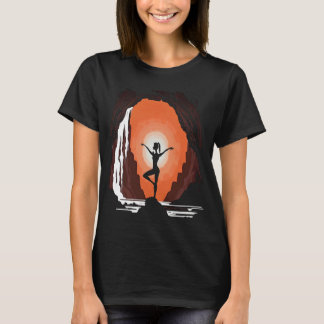 T-shirt Mère de la Méditation de Yoga Faire du Yoga dans l