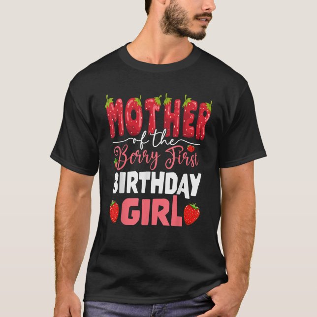 T-shirt Mère de la première fête d'anniversaire de la fill (Devant)