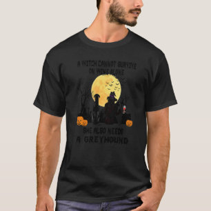 T-shirt Mère de l'alcool de sorcière et de lévrier Hallowe