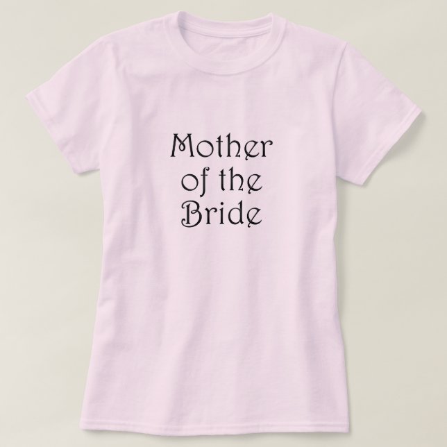 T-shirt Mère De L'Épouse (Design devant)