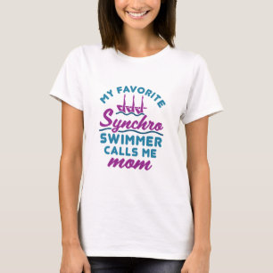T-shirt Mère de natation synchronisée Favorite Synchro Swi