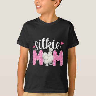 T-shirt Mère de poule soyeuse léopard amoureuse de poule s
