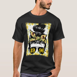 T-shirt Mère De Tournesol Née En 1996 Jardin D'Anniversair